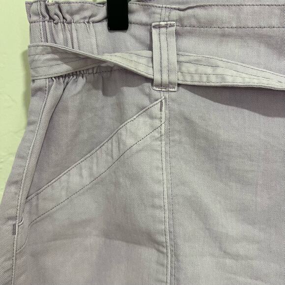 Old Navy Purple Belted High Waisted Twill Shorts Size Large New - Picture 5 of 9